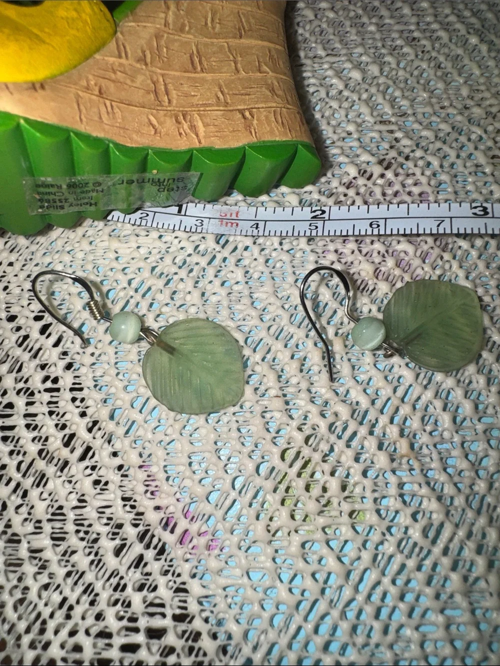 Read Handmade 925 Green Leaf Drop Earrings - Lightweight Women Jewelry Read